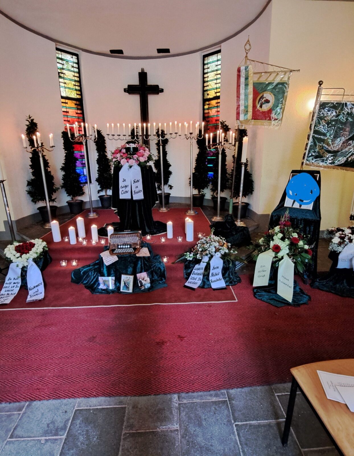 Abschied in der Trauerhalle